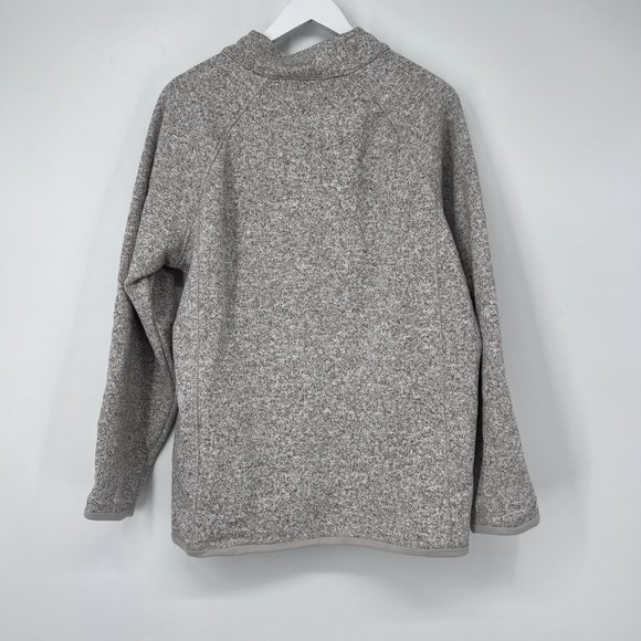 Storm Pack Women's Cozy Fleece Quarter Zip Pullover Sweater Gray XXL NWOT - Picture 3 of 5